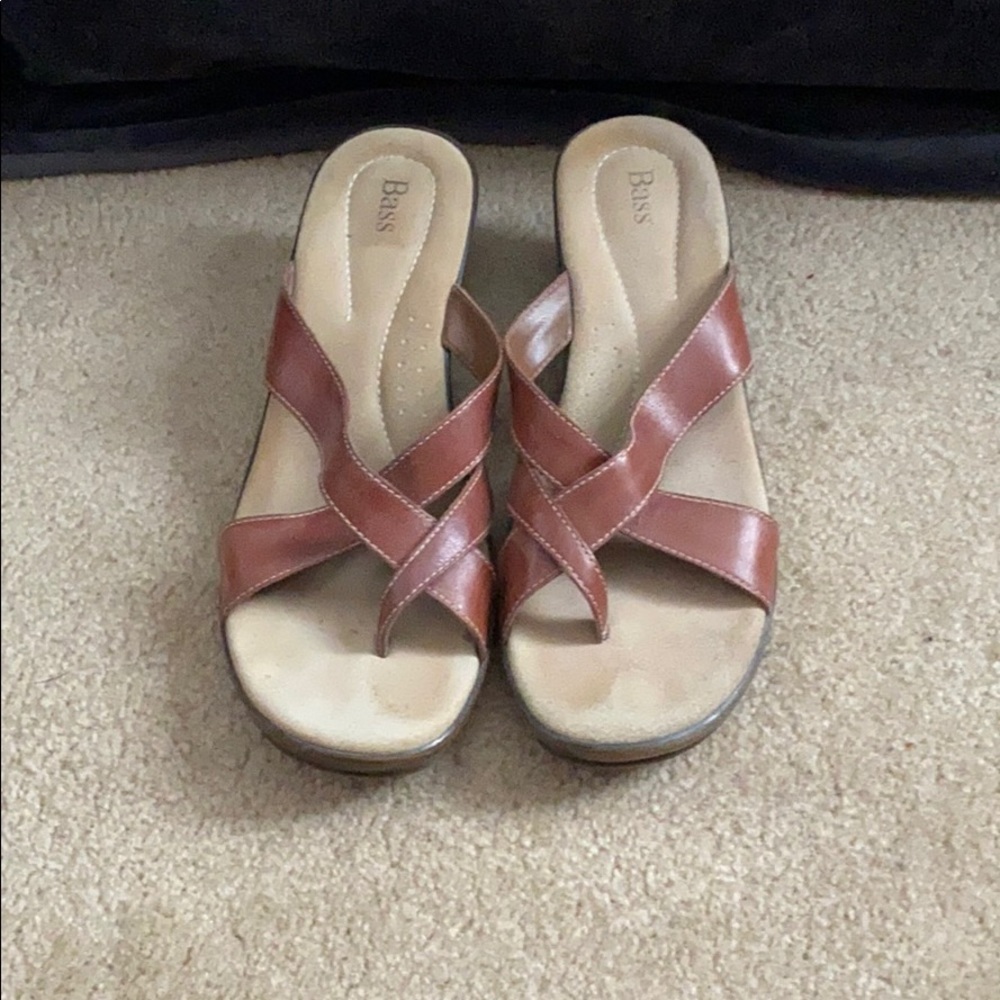 Brass Wedge Sandals